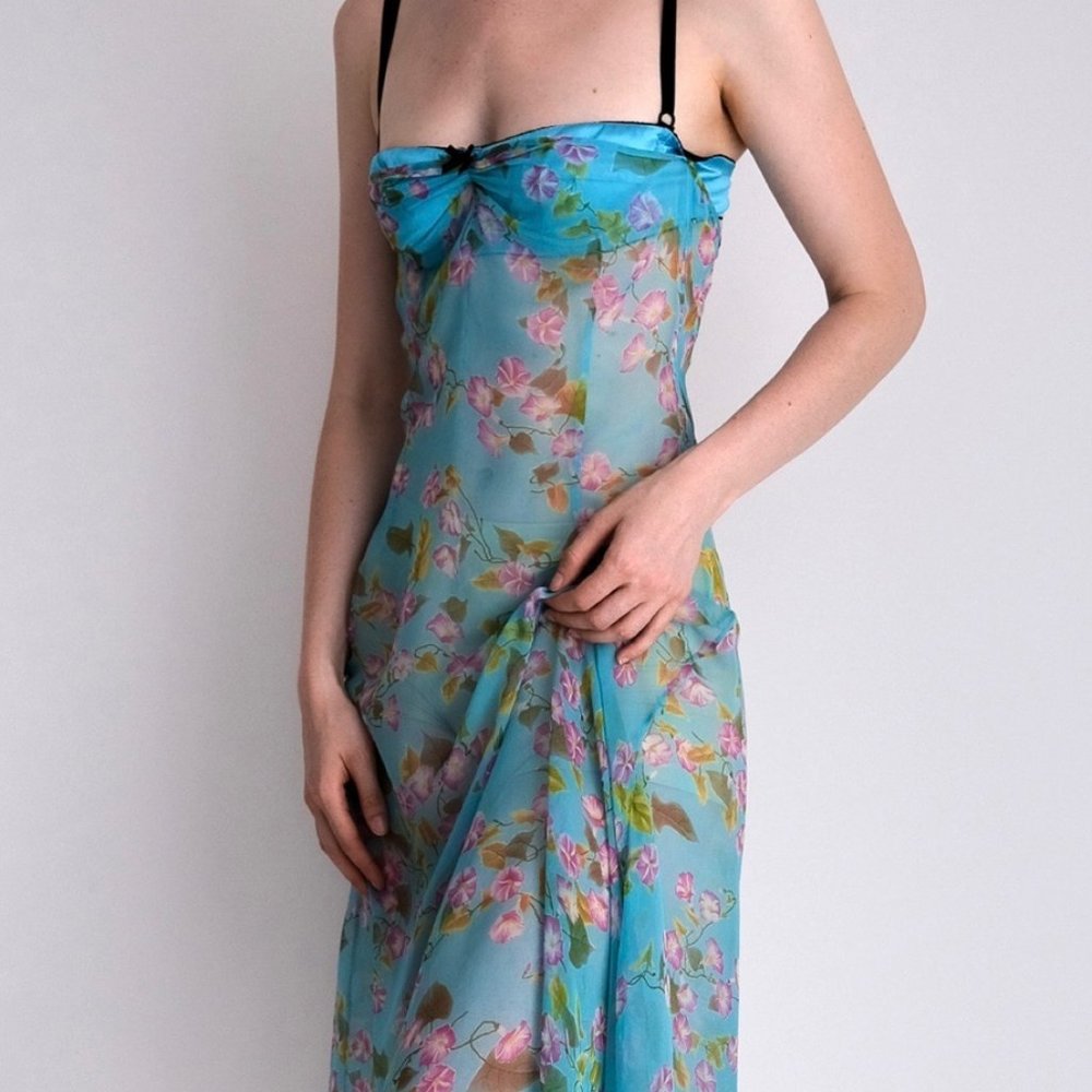 Vintage Fall 2000 D&G Floral Dress